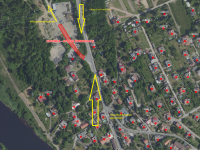 Zugangsbeschränkung in der Straße Šlemínská 21. 7. 2025 - Zufahrt zum Grundstück